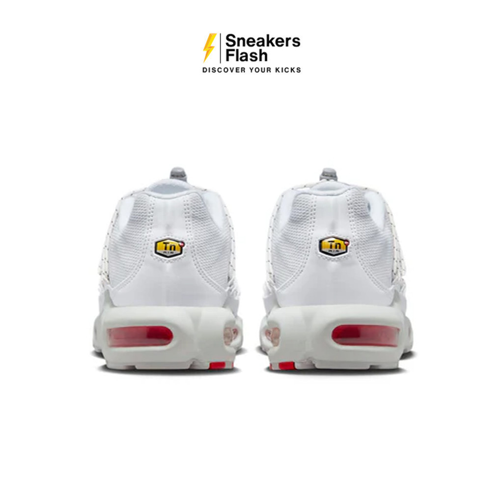 NIKE Air Max Plus Utility White Red Sepatu Sneakers Wanita - FN3488100 - Size 36