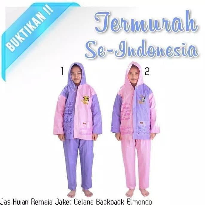STELAN JAS HUJAN ANAK REMAJA / JAS HUJAN ANAK SEKOLAH / JAS HUJAN ANAK
