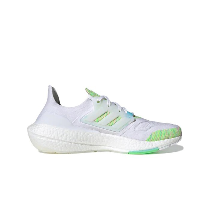 ADIDAS Ultraboost 22 White Green Sepatu Lari Pria - GX5913 - Size 44.7