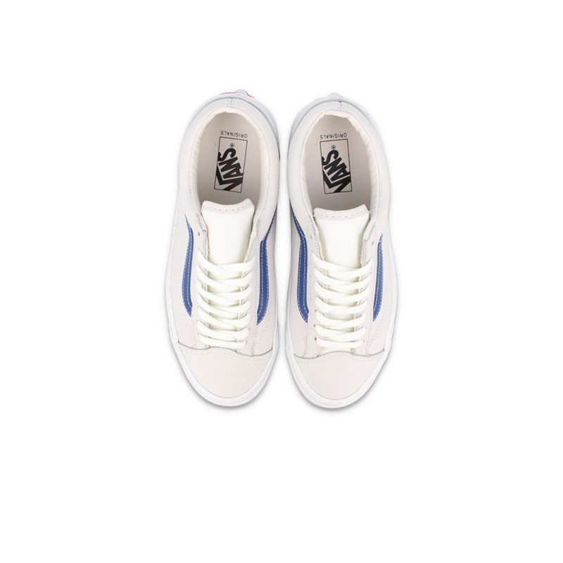 VANS Vault Og Style 36 Lx True White Blue Sepatu Pria - VN0A4BVE21B - Size 44.5