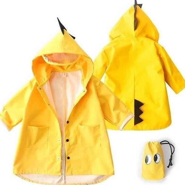 JAS HUJAN ANAK - KIDS RAINCOAT DINO 1 2 3 4 5 6 7 TAHUN PAUD TK SD