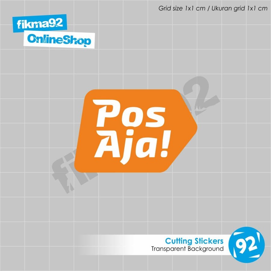 Stiker Sticker Cutting Pos Aja Indonesia