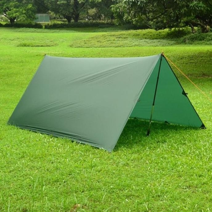 Flysheet 4x6M Bahan Tebal Anti Air Tutup Atap Pelindung Tenda Camping DS