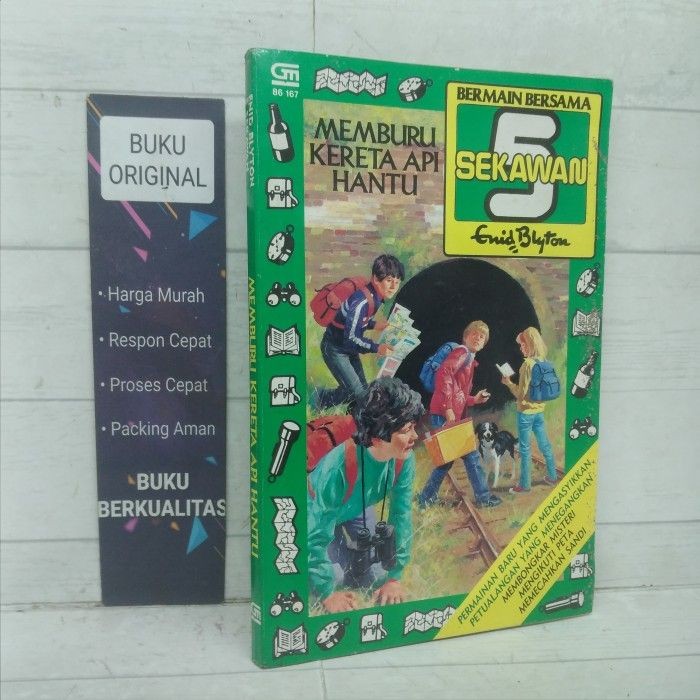 Bermain Bersama 5 Sekawan Enid Blyton Memburu Kereta Api Hantu Buku Softcover