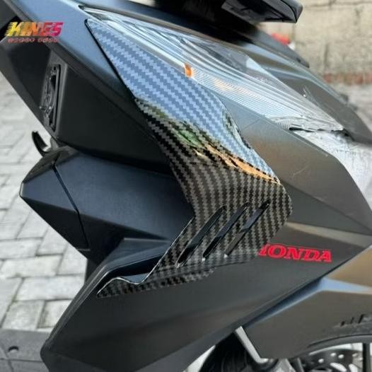 Winglet Airscoop Body Samping Carbon Honda New Beat Deluxe 2020 2025 Original