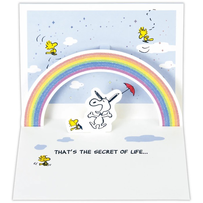 Greeting Card- Hallmark - Snoopy Aurora- Keep Looking Up- 3D Pop-Up- Jp Stok Terbatas