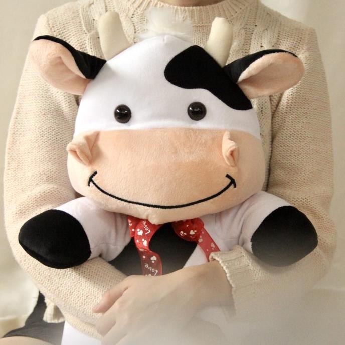 BONEKA KARAKTER BINATANG SAPI COW JUMBO BESAR MAINAN ANAK HADIAH LUCU