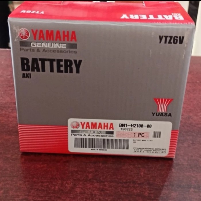 AKI BATERAI KERING YUASA YAMAHA GENUINE YTZ6V/GTZ6V VARIO NMAX NEW