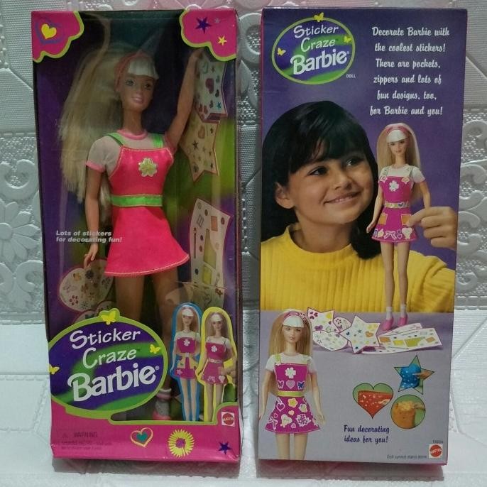 Barbie Original Mattel/ Barbie Bisa Ditekuk/ Vintage/ Jadul/ Sticker