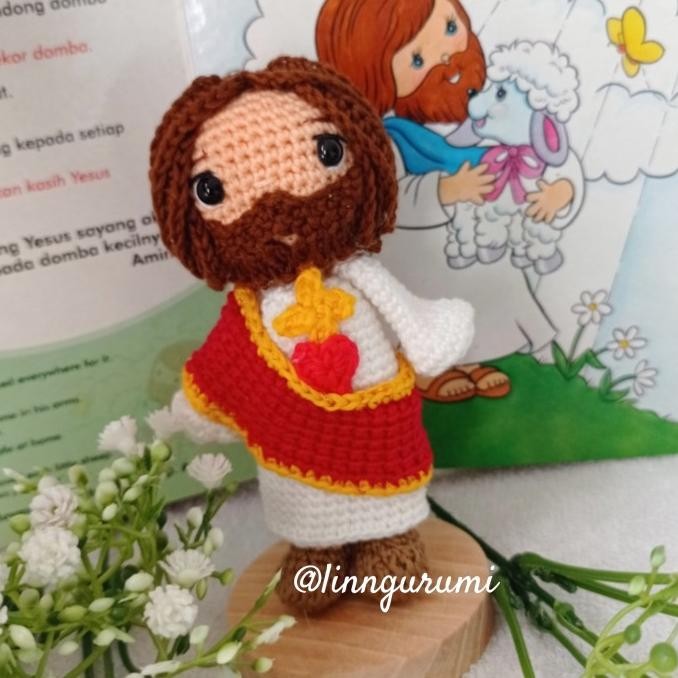 boneka rajut amigurumi yesus - Jesus amigurumi