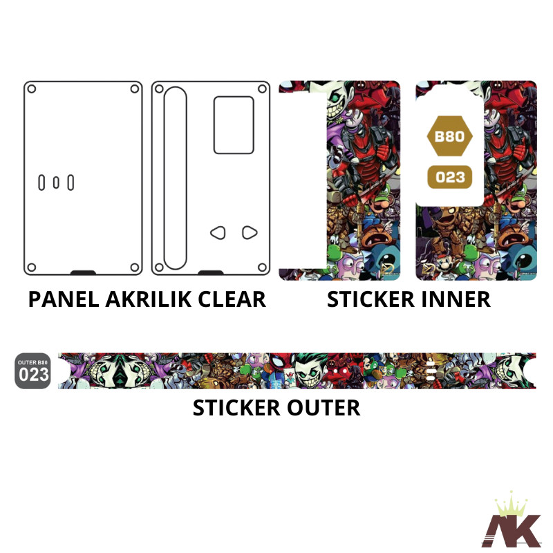 

Wrap* Cutting Akerilik Untuk Bagian Luar Dalam B80 Pres 23 Wrap Skin Stiker Garksin CUSTOM Gratis (2pcs)