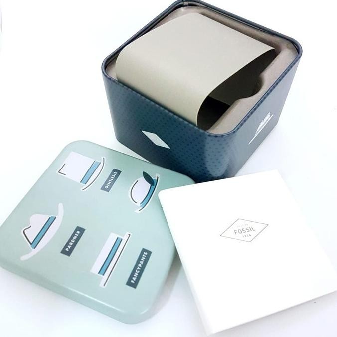 NEW Jam Tangan Fossil Pria Tali Rantai Chrono - Free Box Kaleng [terbaik]