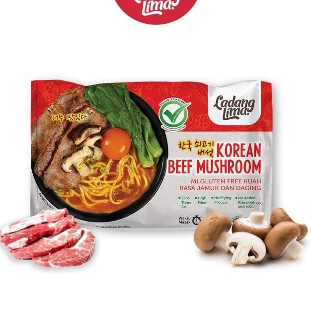 

Ladang Lima Korean Noodle Gluten Free | E Korea Instant Sehat Halal