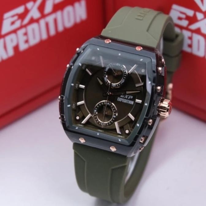 EXPEDITION E6814 E 6814 JAM WANITA GREEN RUBBER BAND ORIGINAL