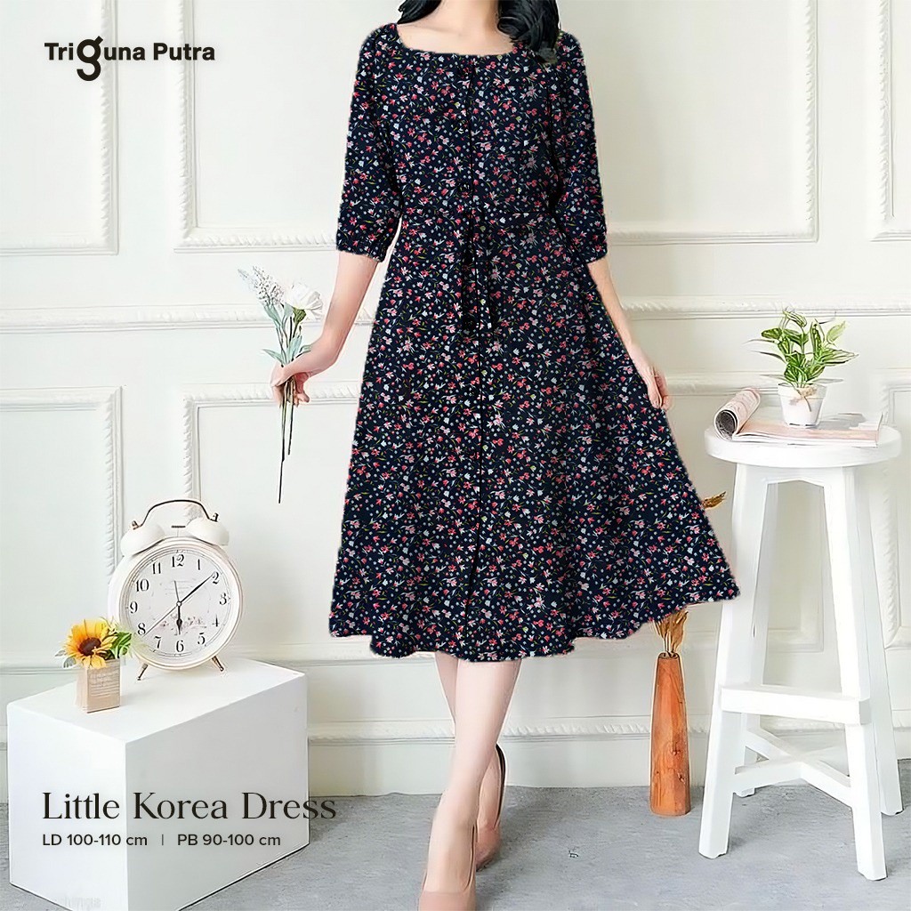 Dress Natal Wanita Pakaian Midi Dreas Gereja Minidress Rok Korean Style Dreaa  Bju Christmas Pakian 