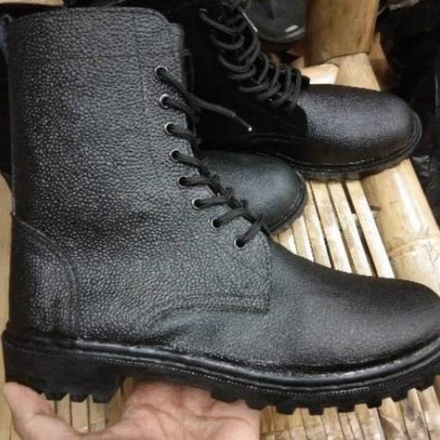 Sepatu Polisi Pdl Pdh Satpam Satpol Pp Kulit Jeruk Satpolpp Ceko Paskibra Pria Keren