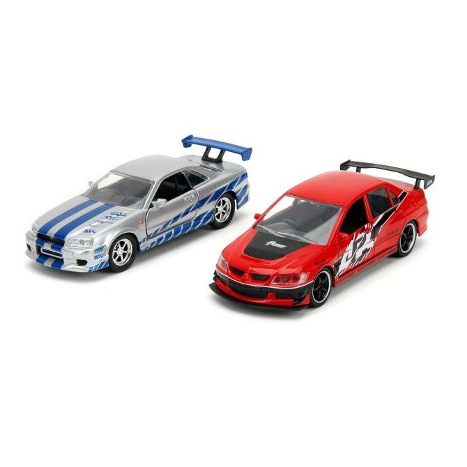 Jada 1:32 - Fast & Furious Twin Pack Lancer IX & Nissan Skyline GT-R