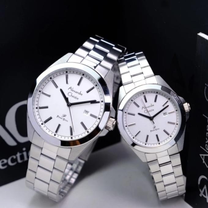 ALEXANDRE CHRISTIE AC1015 AC 1015 JAM TANGAN RANTAI COUPLE WATCH ORI