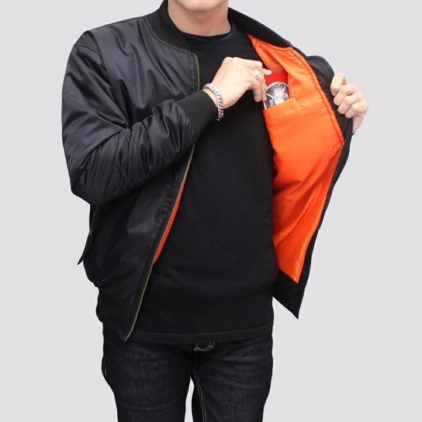 Jaket Pria Bomber Polos Waterproof Jacket Boomber Kekinian Jaket Motor