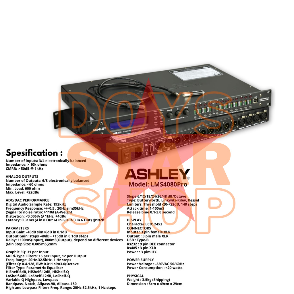 ORIGINAL DLMS ASHLEY LMS4080 PRO