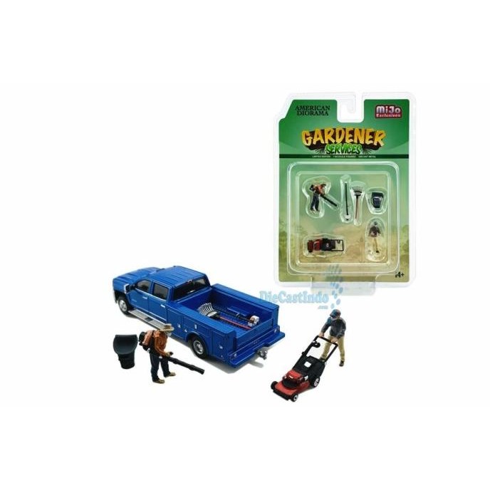 American Diorama Figure Gardener Services Skala 1:64 Mijo Exclusive