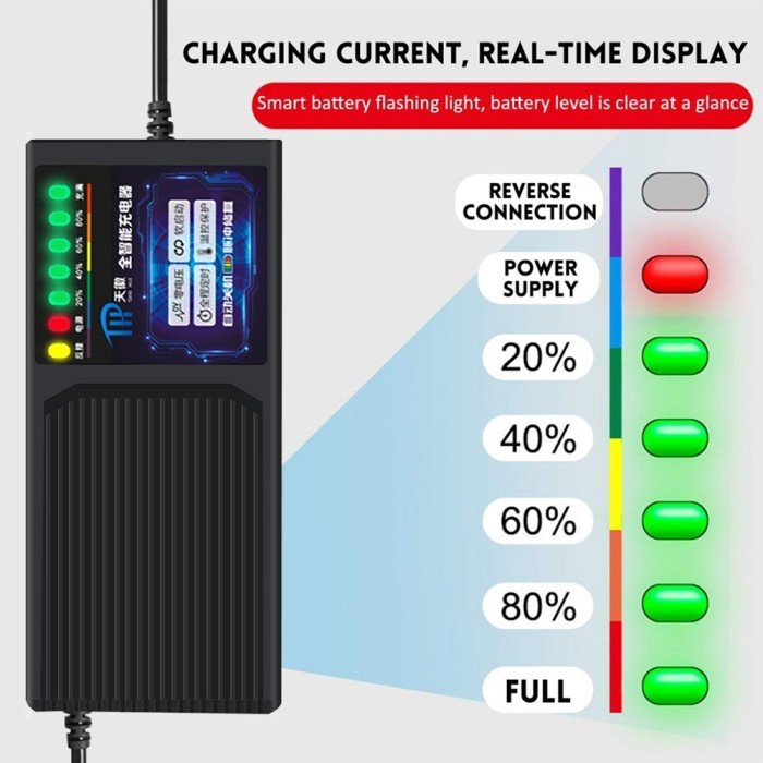 Charger Aki Batere Sla Sepeda Motor Listrik 60V/72V 20Ah Accu