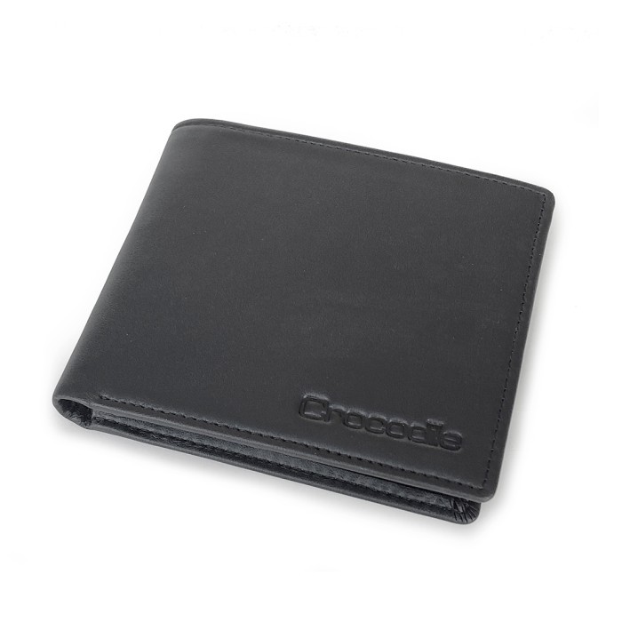Crocodile 885By Dompet Pria Men Wallet Leather Kulit Original - Hitam