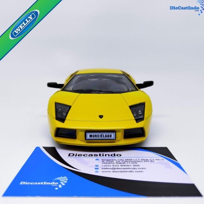 Welly Nex Lamborghini Murcielago Kuning Skala 1:24