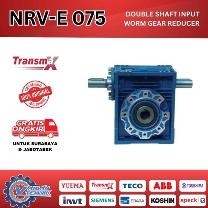 WORM GEAR NRV-E 040 RATIO 7.5 - 100 TRANSMAX / GEAR BOX NRV 040 1411T