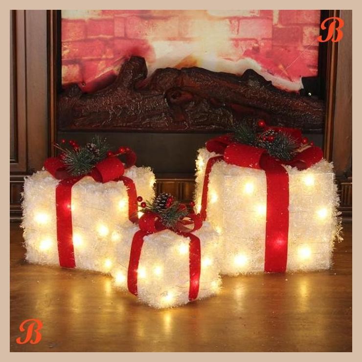 

| EB | GIFT BOX ORNAMEN HIASAN NATAL / CHRISTMAS DECORATIONS SET EB HOME 2115