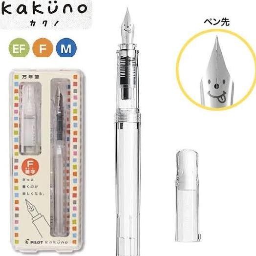 

BEBAS ONGKIR - Pilot Kakuno Fountain Pen Smile Clear Barrel FKA-1SR