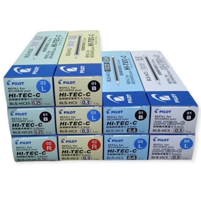 

BEBAS ONGKIR - Refill Isi Hitec Pilot Original 1PACK (12Pcs) 0.25/0.3/0.4/0.5 BLS-HC