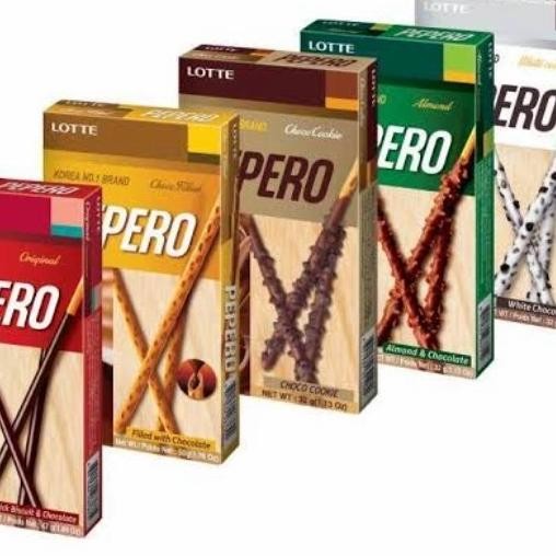 

Lotte Pepero All Variant | Choco Cookie Almond 32 Gram