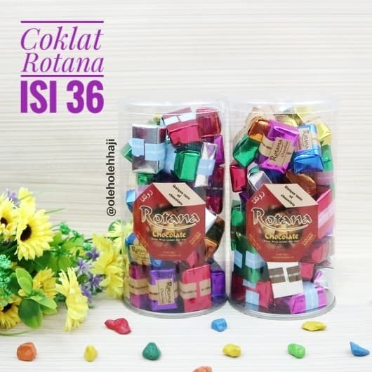 

Coklat Rotana Isi 36 Pcs/Coklat Warna Warni/Oleh Oleh Haji Dan Umroh