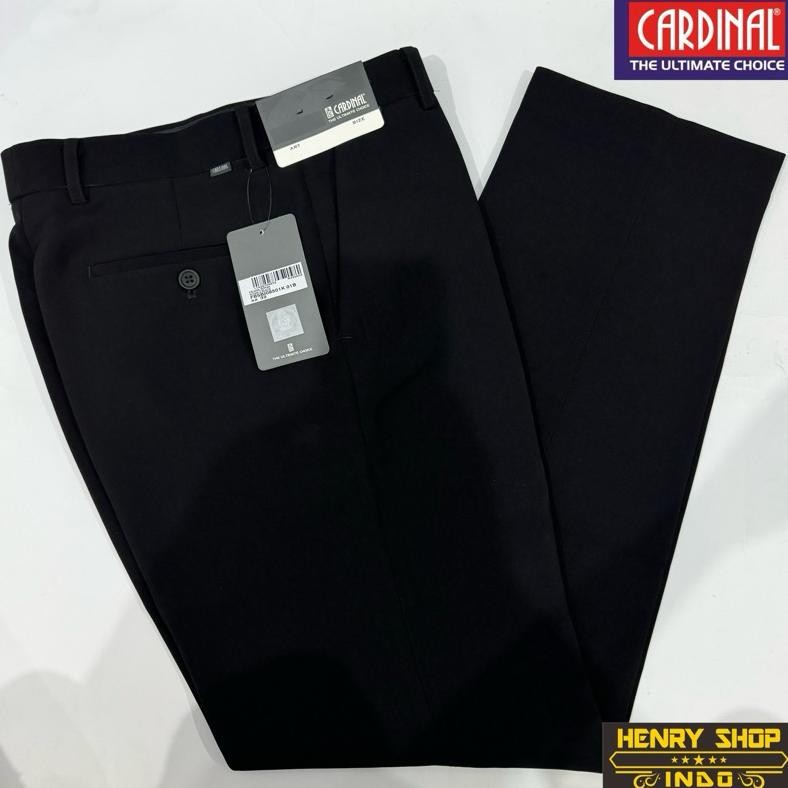 Celana Bahan Pria Celana Kantor Celana Formal Cardinal Hitam / Panjang Bahan Kerja Cardinal Celana P