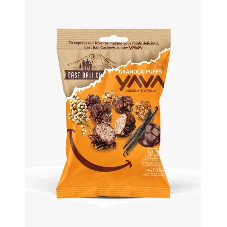 

Yava Krispi Puffs Chocolate/ Mente Manis 45 Gram East Bali