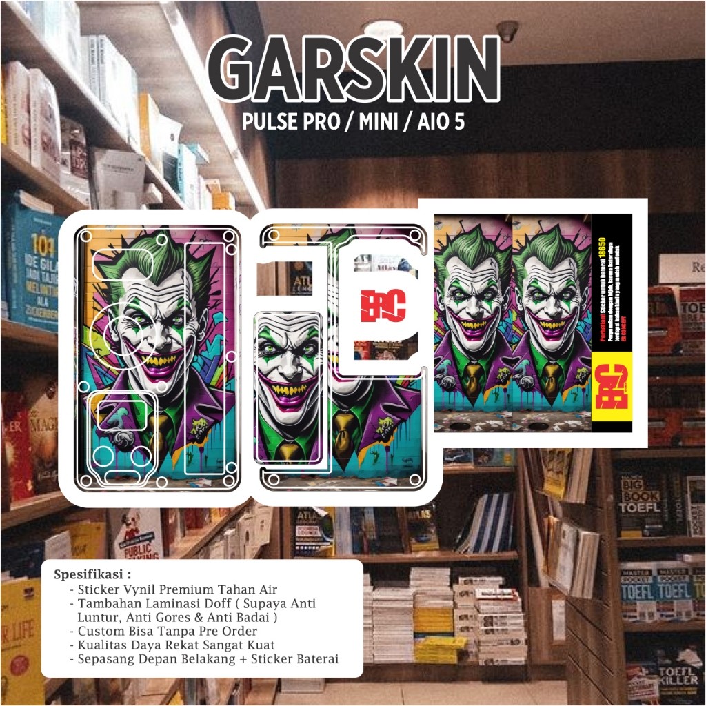 

Wrap* Er Concept Sipulse Bulat 23 Wrap Skin Stiker Garksin CUSTOM Gratis (2pcs)