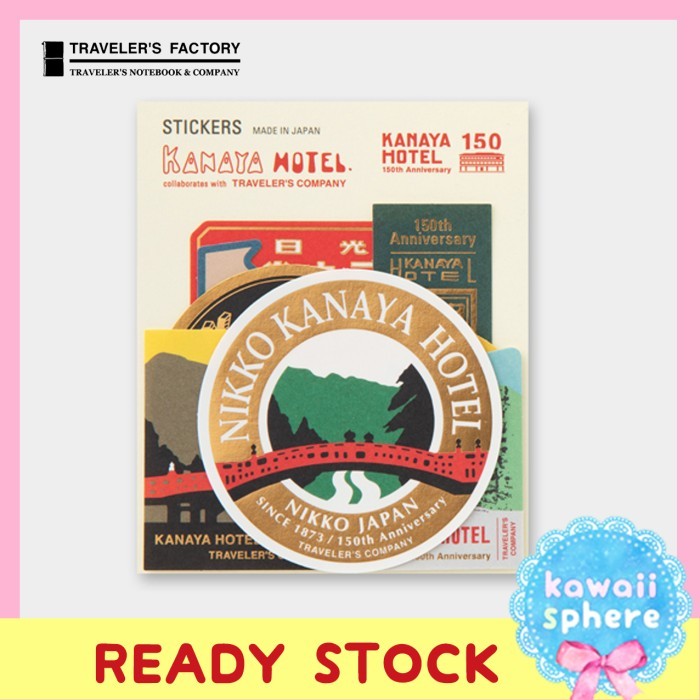 

Travelers Notebook x Kanaya Hotel Sticker Set Limited Edition