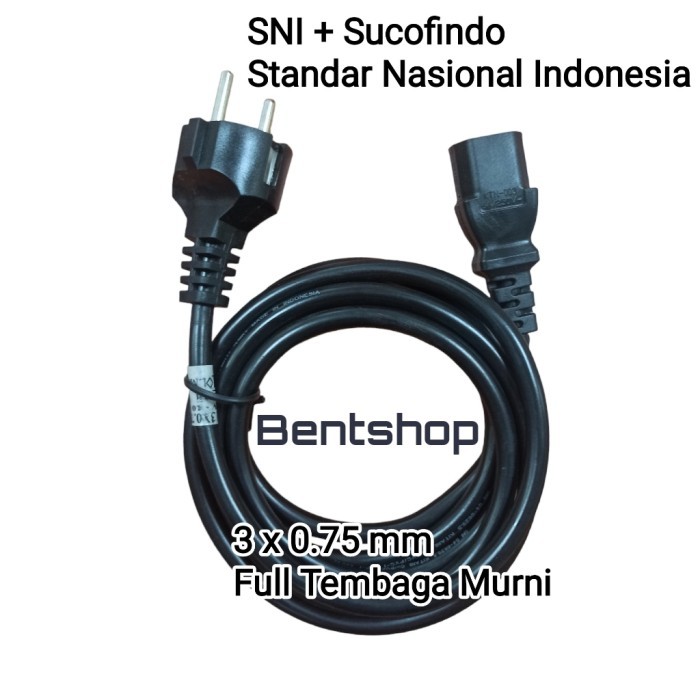 Kabel Power CPU PC Komputer SNI Standar Nasional Indonesia Sucofindo BARU