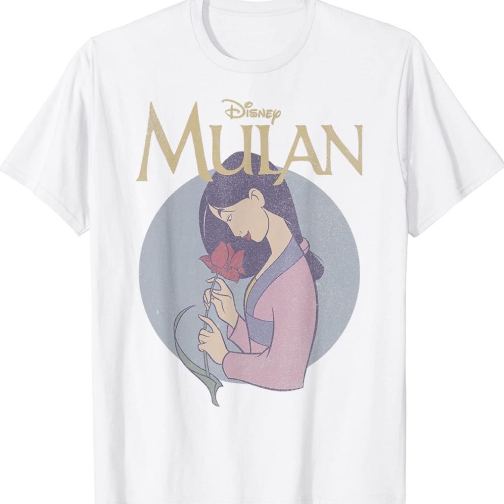 Kaos Disney Mulan Vintage Style Profile T-Shirt Unisex