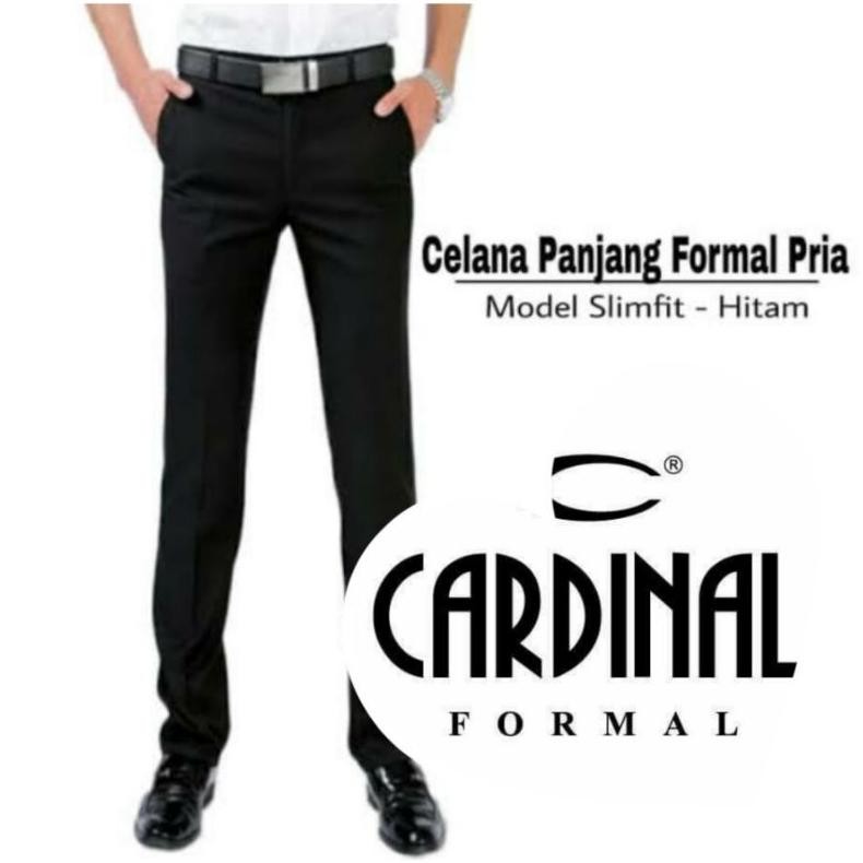Celana Bahan Pria Celana Kantor Celana Formal Bahan Katun Reguler/ Slimfit /Kondangan/Kerja Kantor P