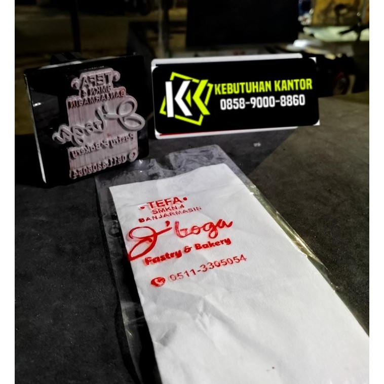 

Jual Paket Stempel Sablon Plastik Stempel Plastik OPP Bakery Kerupuk