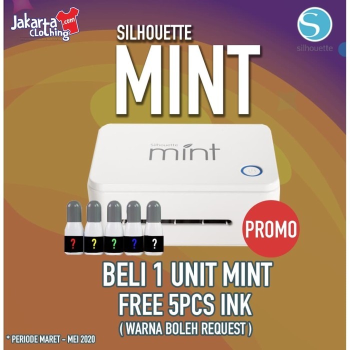 

Promo Mesin Stempel Custom Silhouette Mint Free 5 Ink