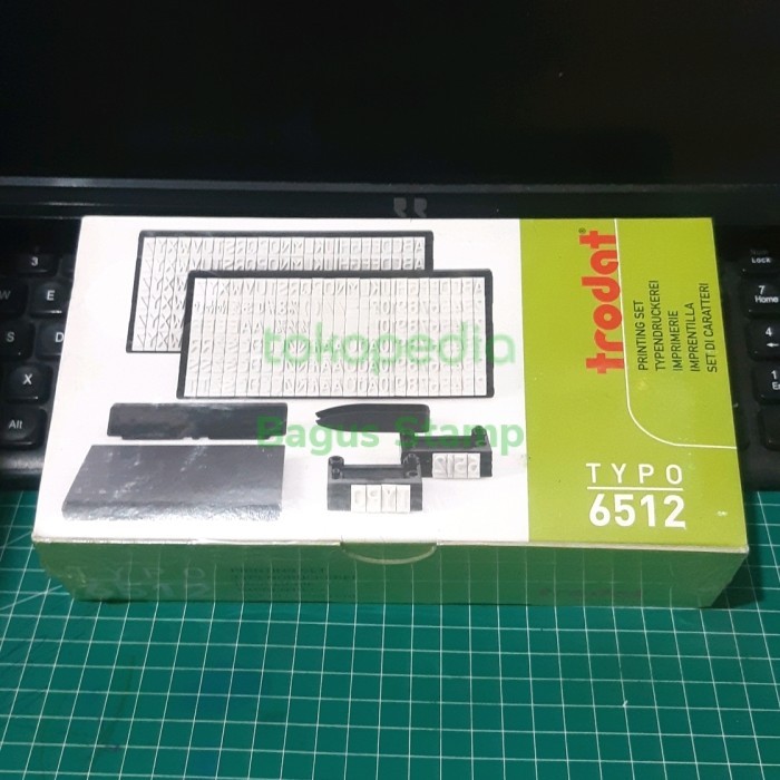 

Stempel Trodat Typo 6512 Printing Set / Stempel Bongkar Pasang