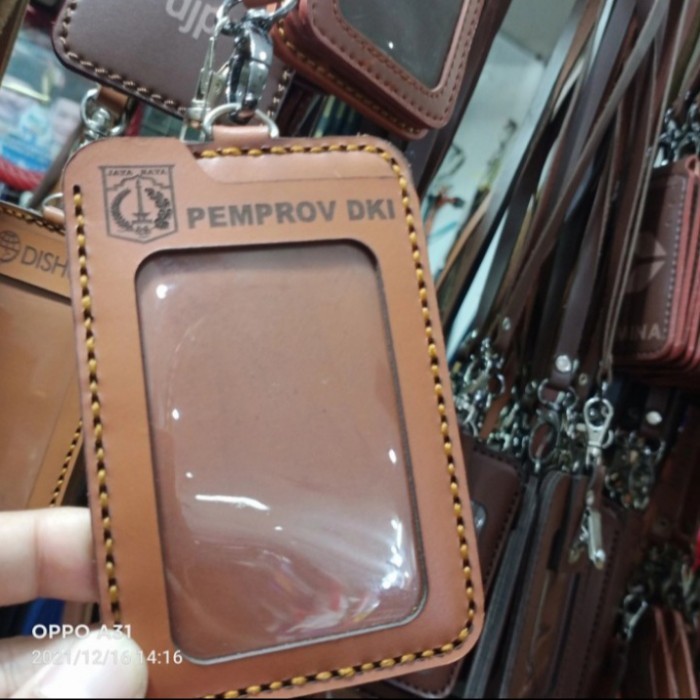 

Kalung ID Card Name Tag PEMPROV DKI Kulit Asli