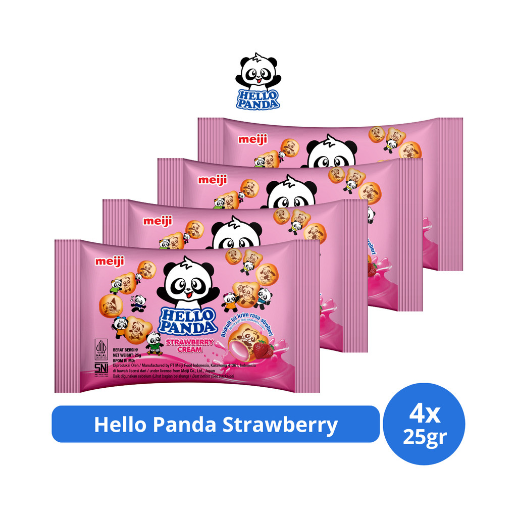 

Hello Panda Strawberry 25gr x 4 pcs