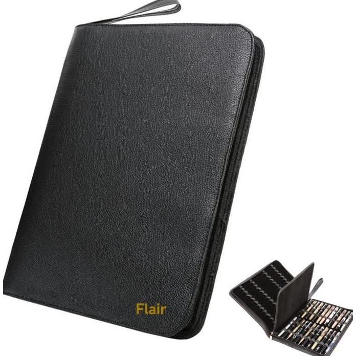 

TERLARIS - Fountain Pen Case Leather 60 Slot FLAIR / Pen Case / Tempat Pulpen