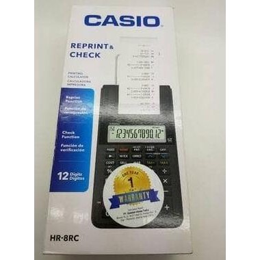 

TERSEDIA PAKET CASIO HR-8RC + BATERAI KALKULATOR / CALCULATOR PRINTING HR 8 RC