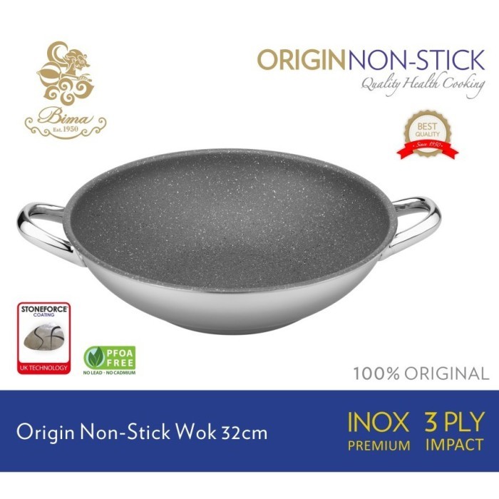 Bima Origin Stainless Frypan Sauce Pan Saucepot Penggorengan Wajan