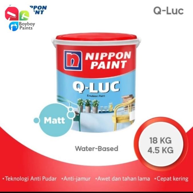 CAT TEMBOK QLUC PUTIH 25 KG 18 KG NIPPON PAINT